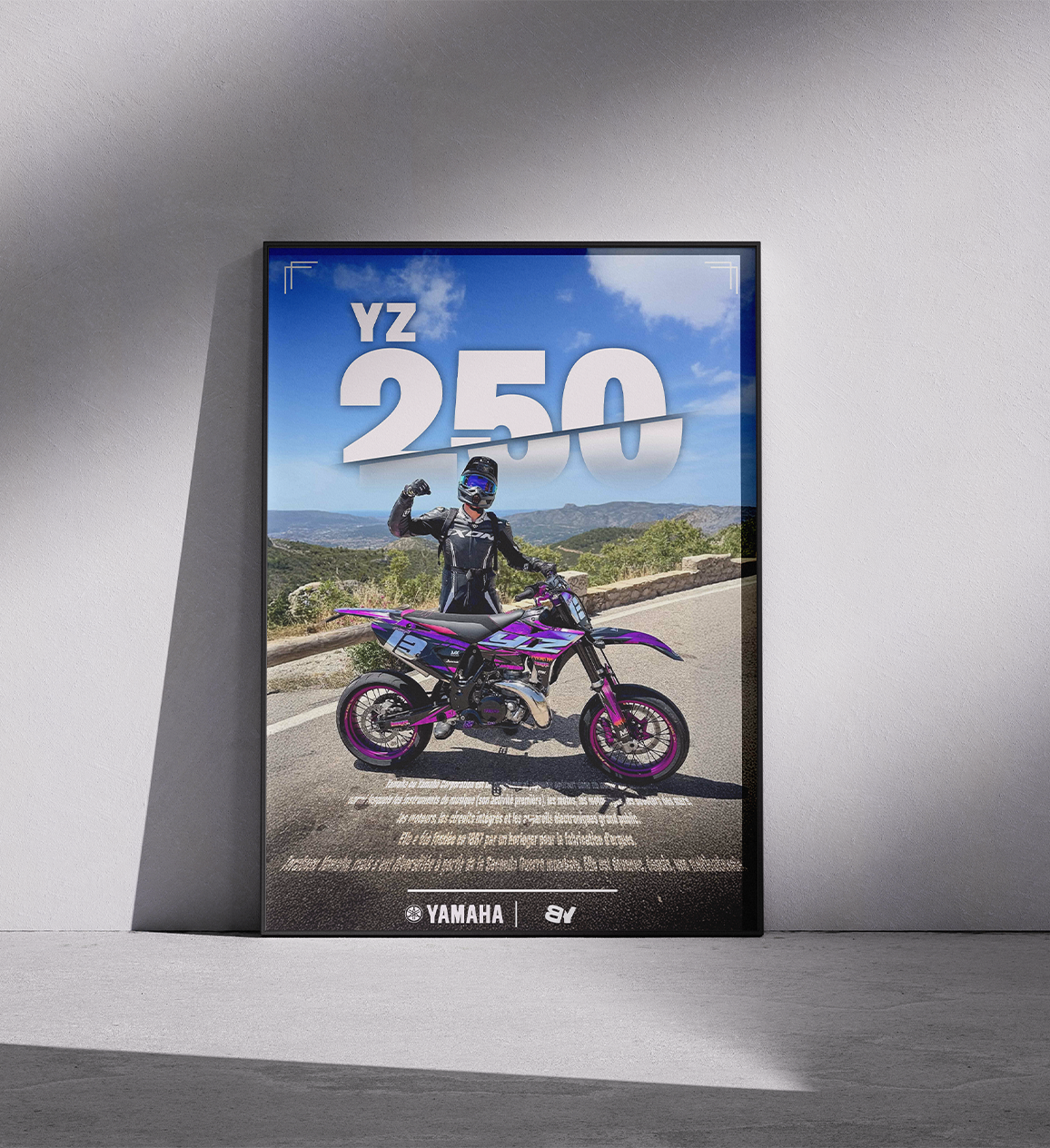 Poster personnalisé de votre moto