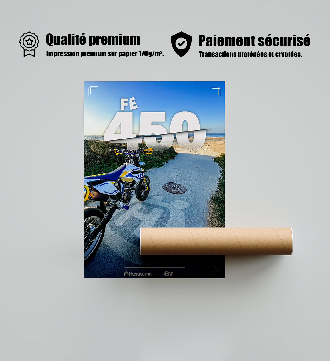 Poster personnalisé de votre moto