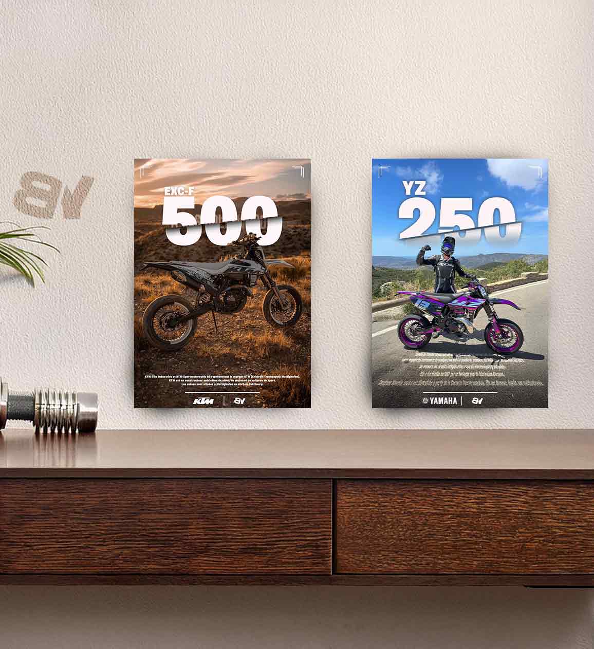 Poster personnalisé de votre moto
